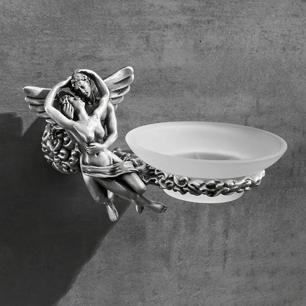 Silver Angel Bathroom Set