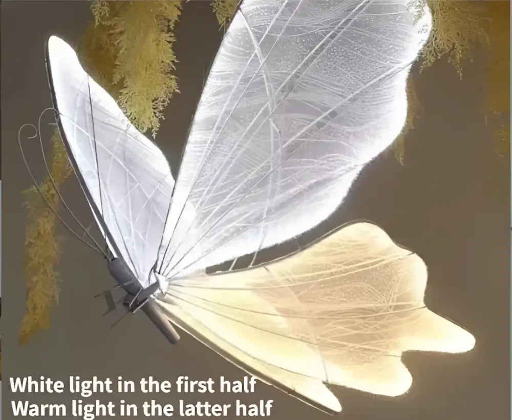 White Gold Butterfly Lamp
