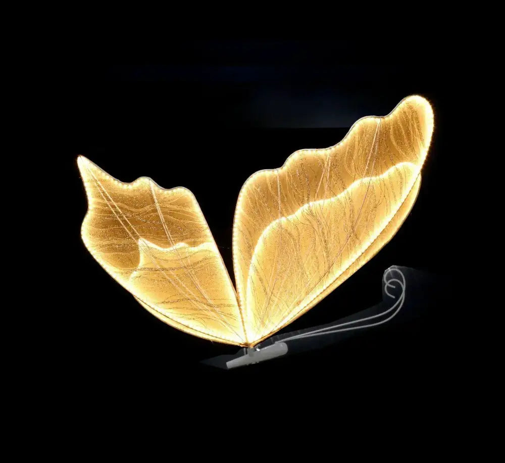 White Gold Butterfly Lamp