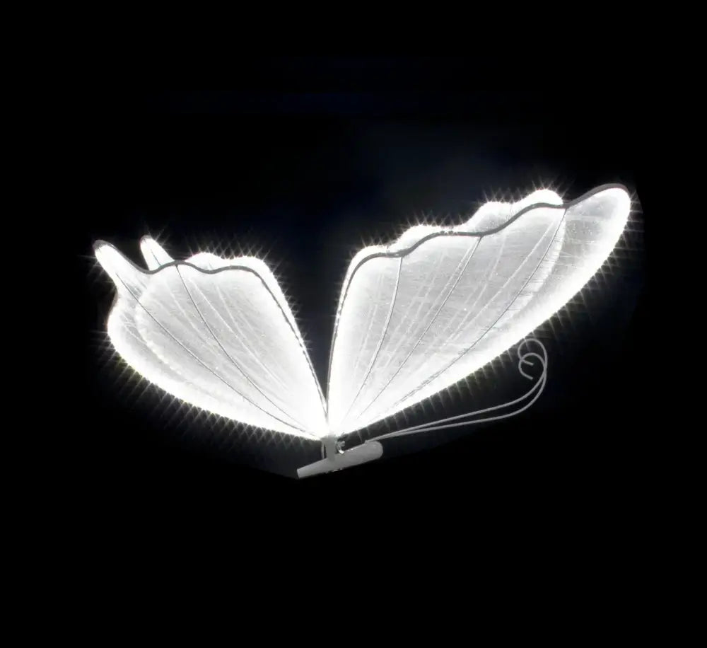 White Gold Butterfly Lamp