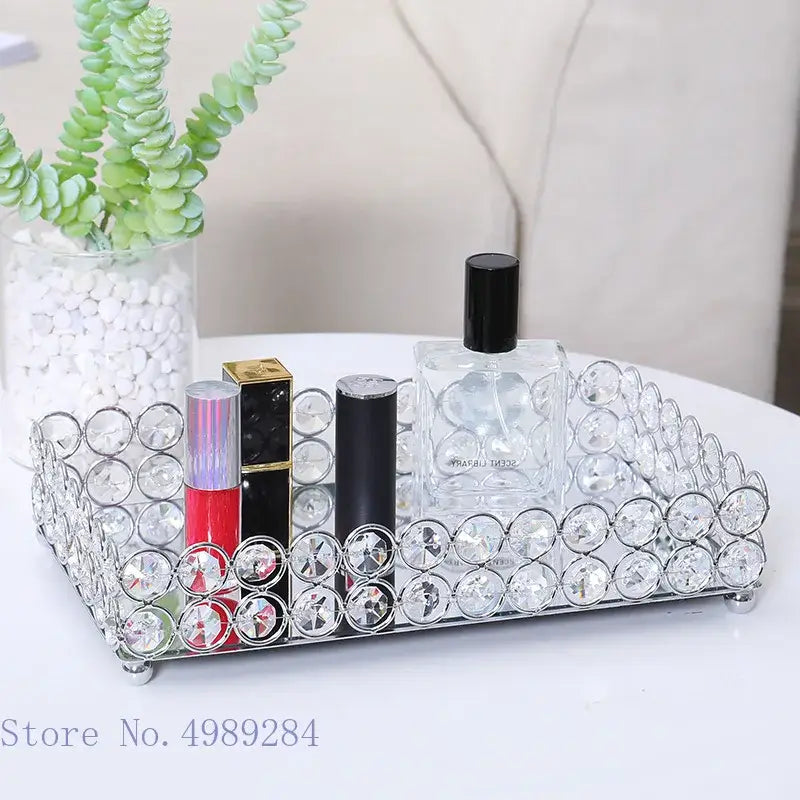 Gold Crystal Tissue Box
