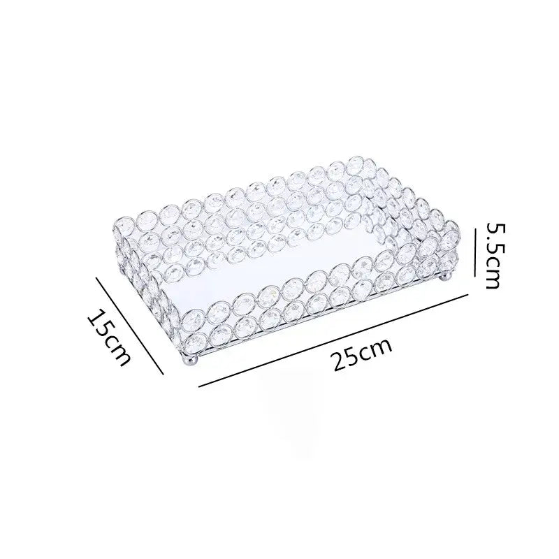 Gold Crystal Tissue Box