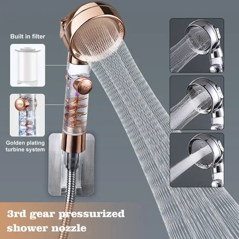 Silver Filter Shower Head