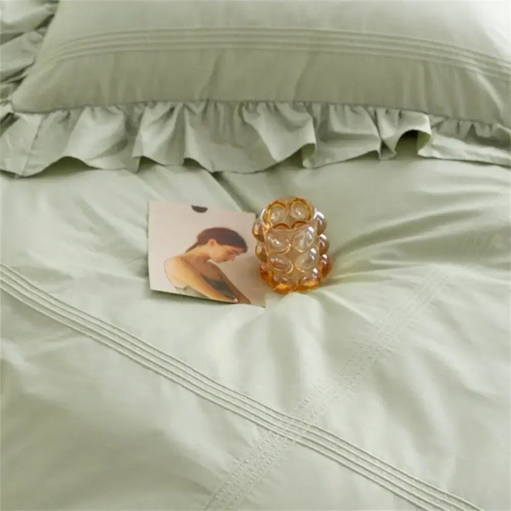 Light Green Cotton Bedding