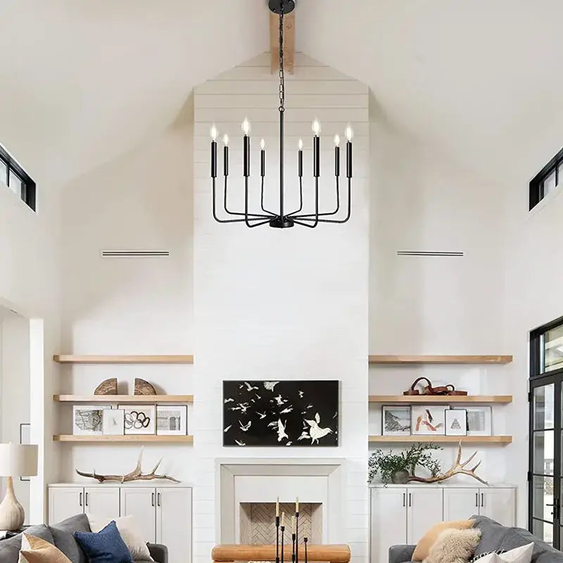 Black Iron Chandelier