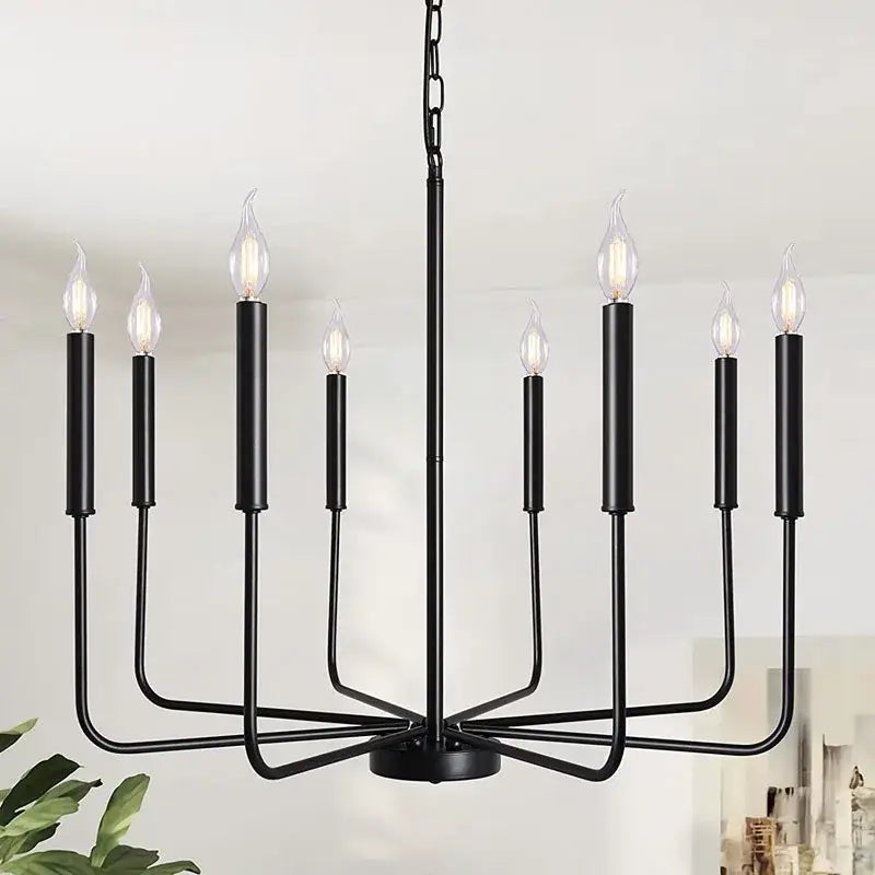 Black Iron Chandelier