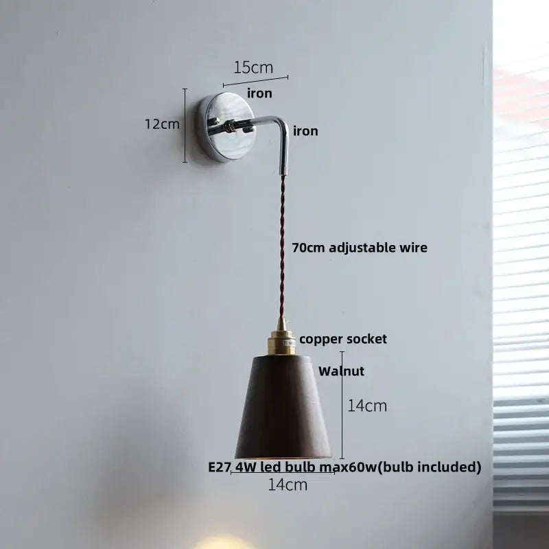 Ash Wood Wall Light