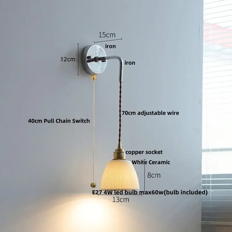 Ash Wood Wall Light