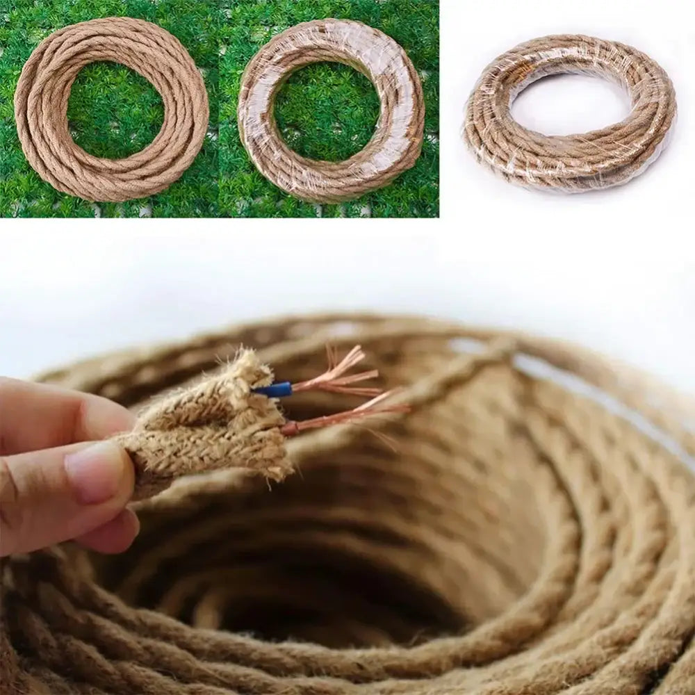 Hemp Rope Pendant Cable