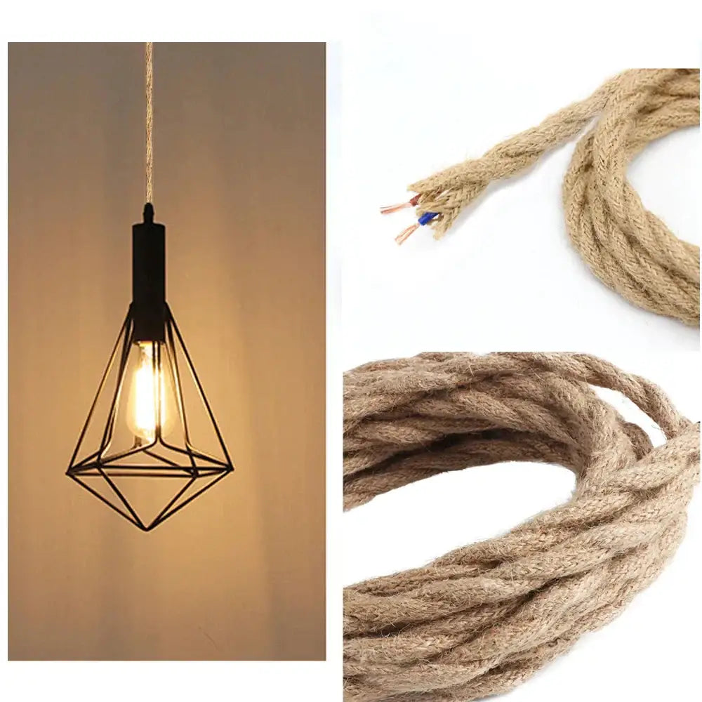 Hemp Rope Pendant Cable