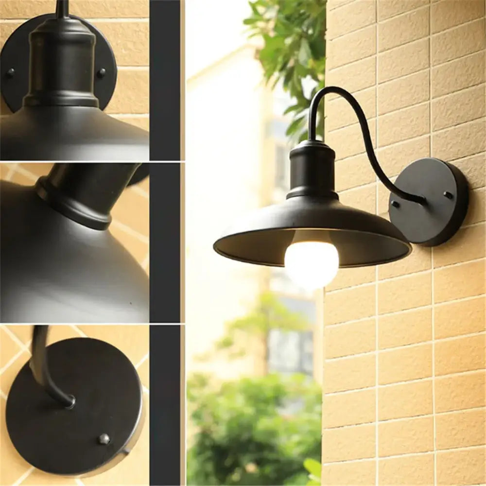 Black Gooseneck Wall Sconce