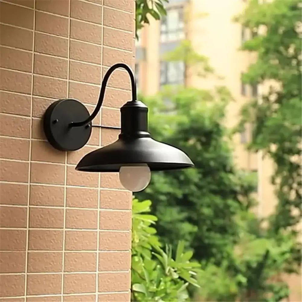 Black Gooseneck Wall Sconce