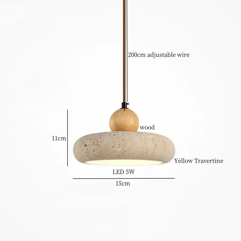 Brass Ceramic Glass Pendant