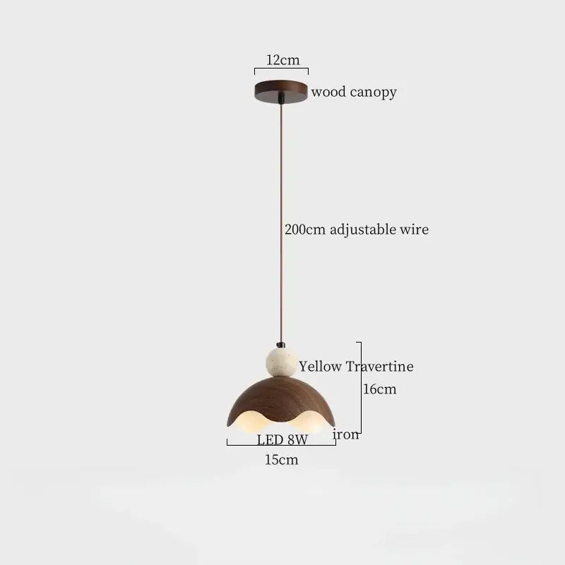 Brass Ceramic Glass Pendant