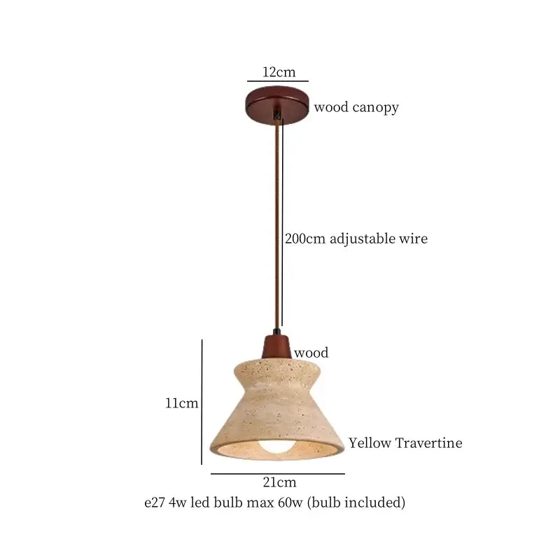 Brass Ceramic Glass Pendant