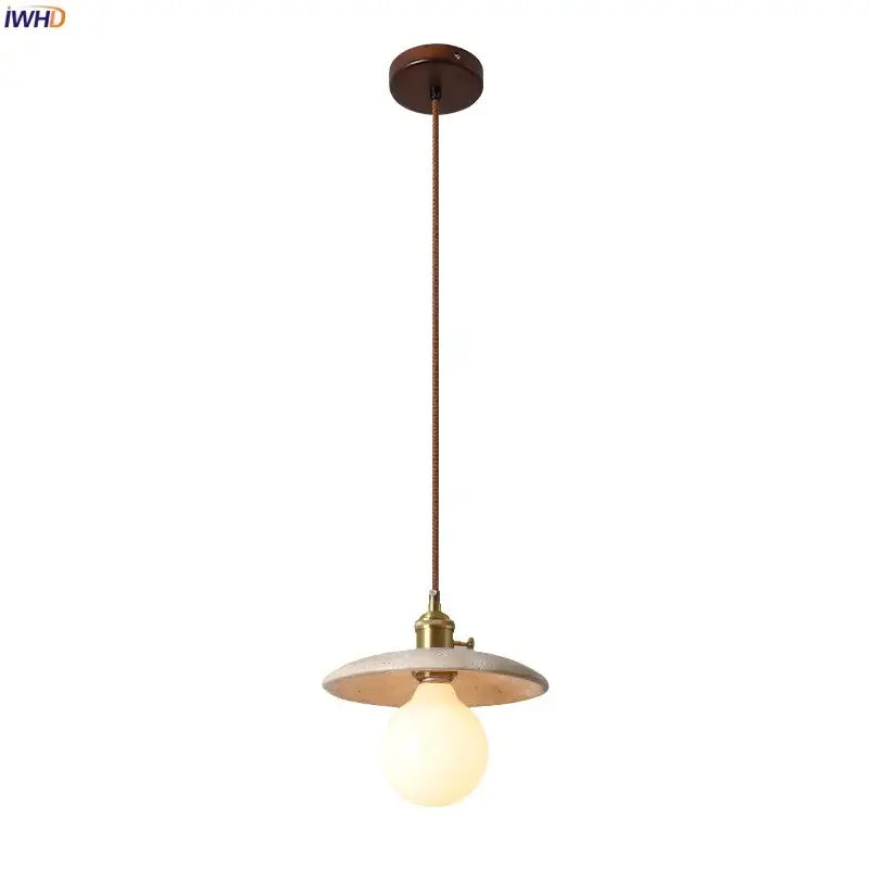 Brass Ceramic Glass Pendant
