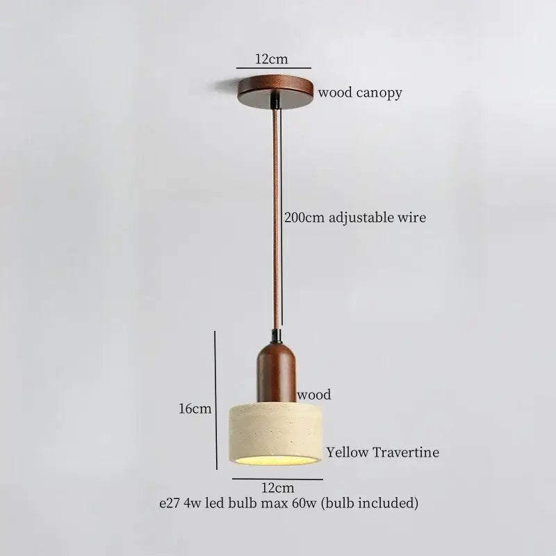 Brass Ceramic Glass Pendant