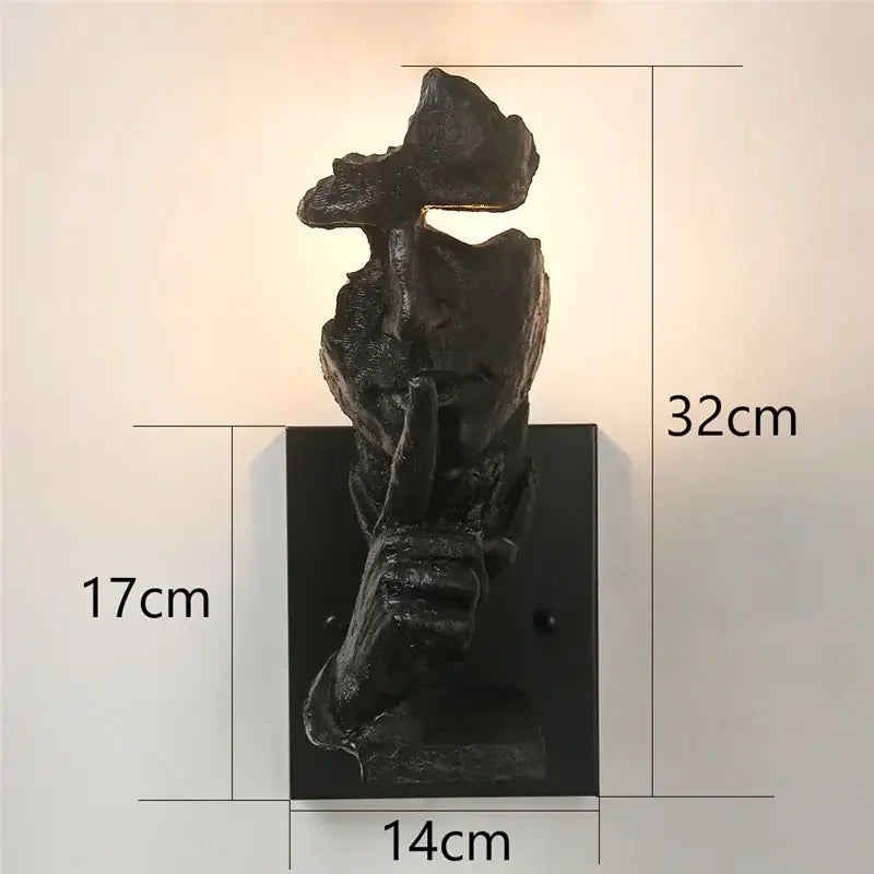 Bronze Sculptural Wall Lamp
