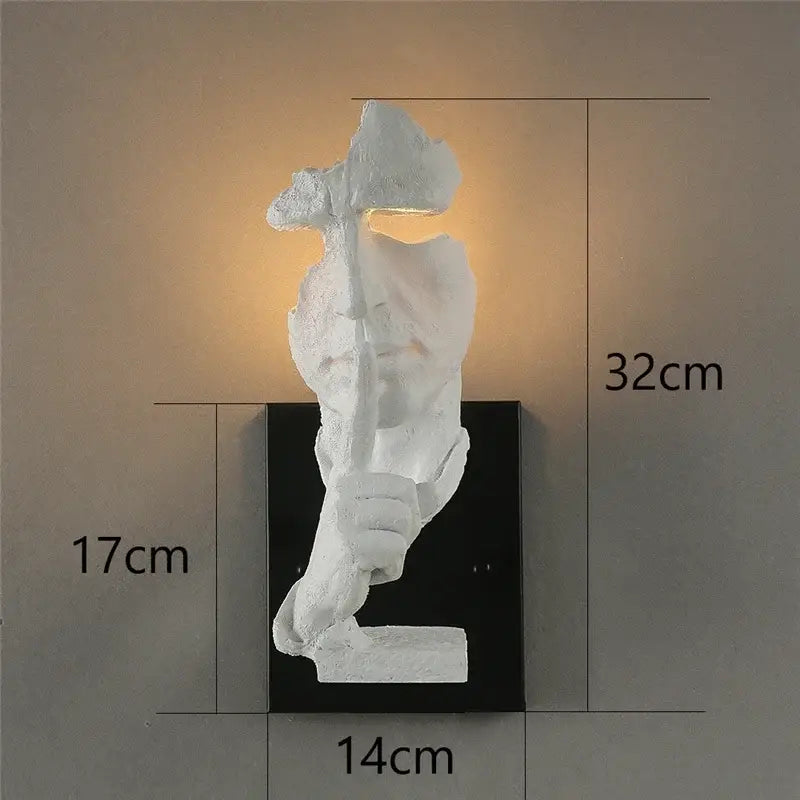 Bronze Sculptural Wall Lamp