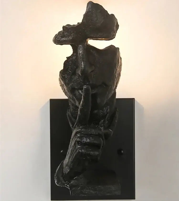 Bronze Sculptural Wall Lamp