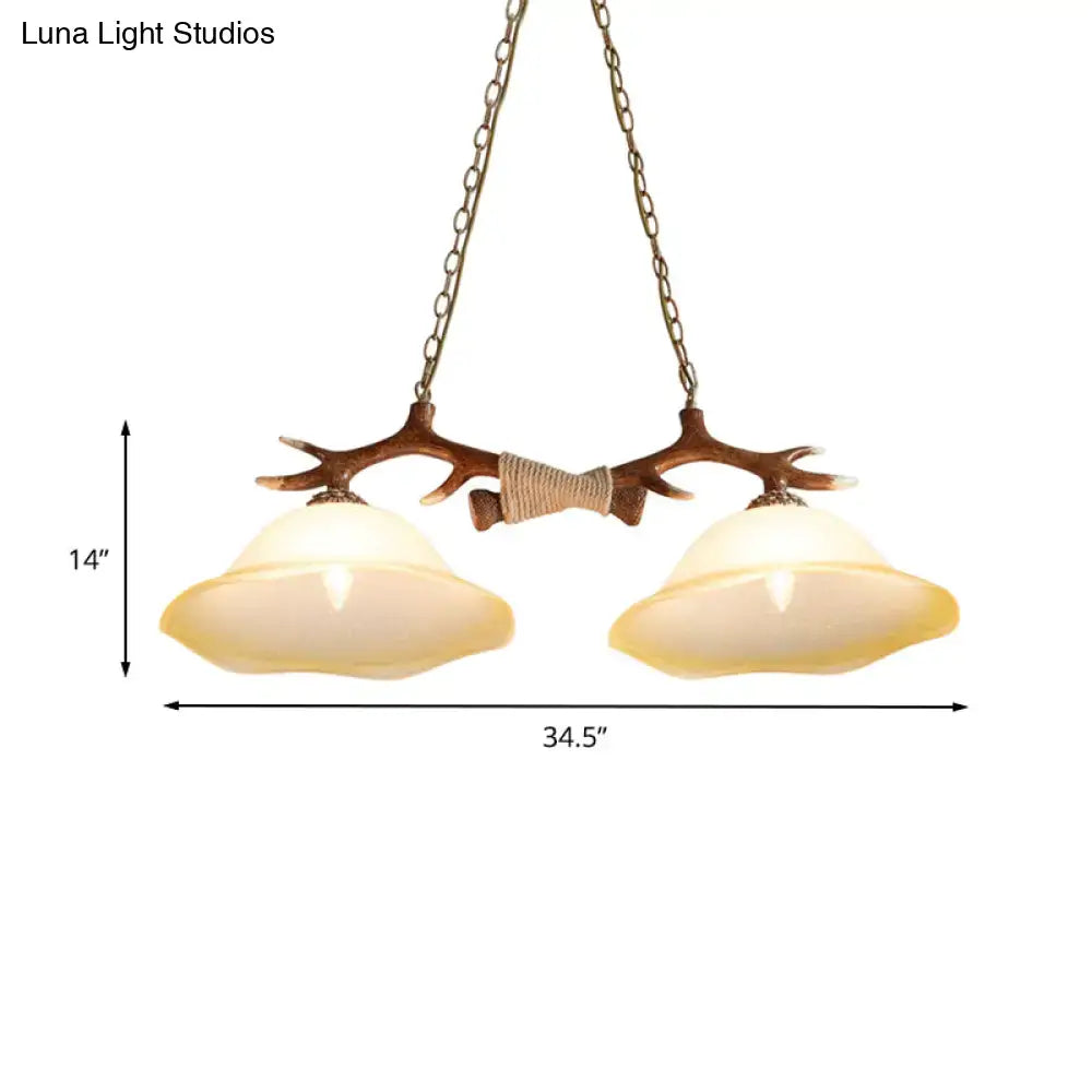 Brown Bell Pendant Light