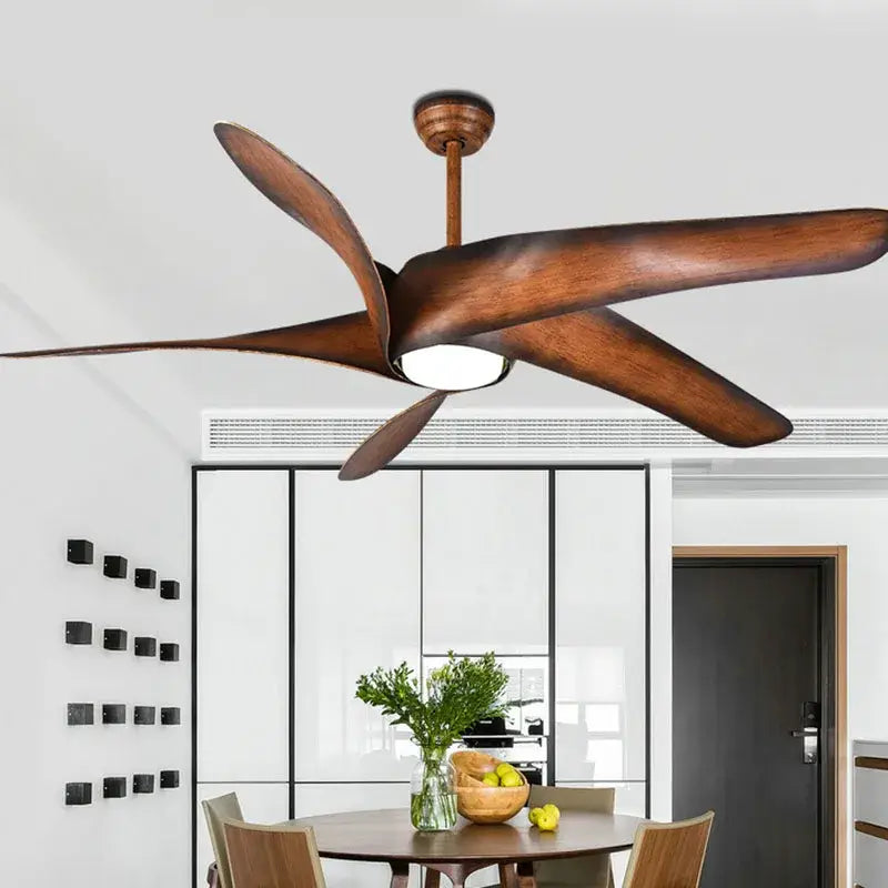 Brown Remote Ceiling Fan