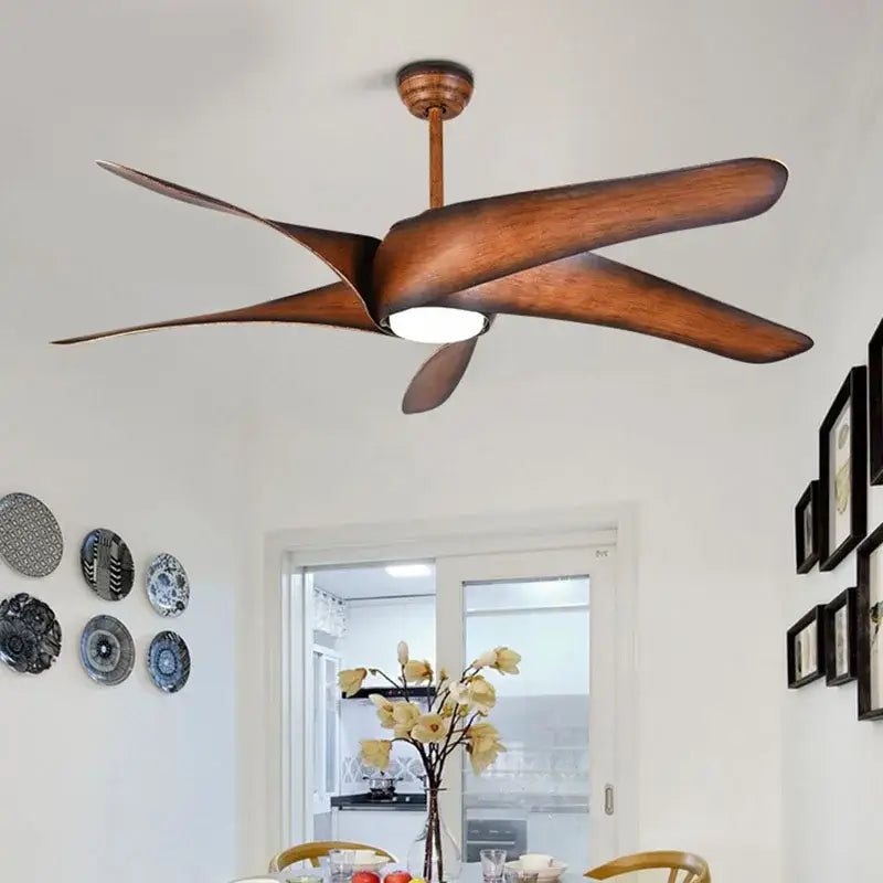 Brown Remote Ceiling Fan