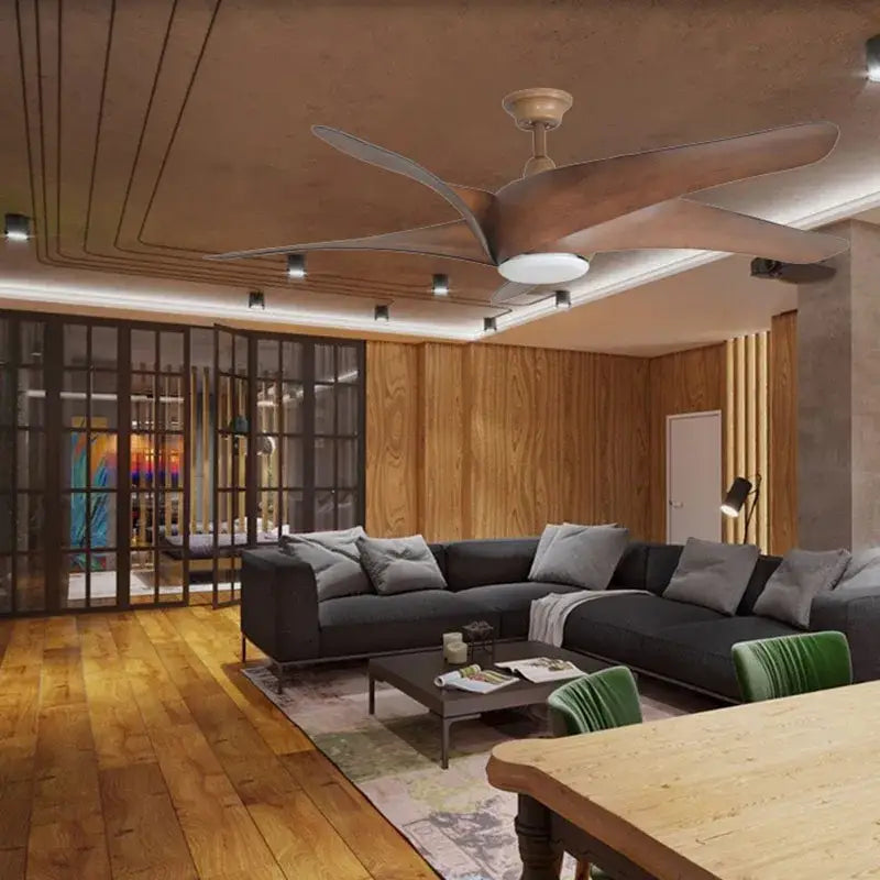 Brown Remote Ceiling Fan