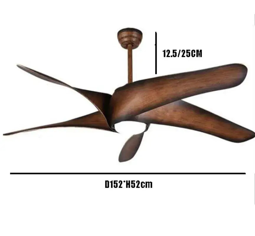 Brown Remote Ceiling Fan