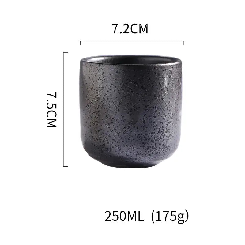 Brown Ceramic Tea Cup Set