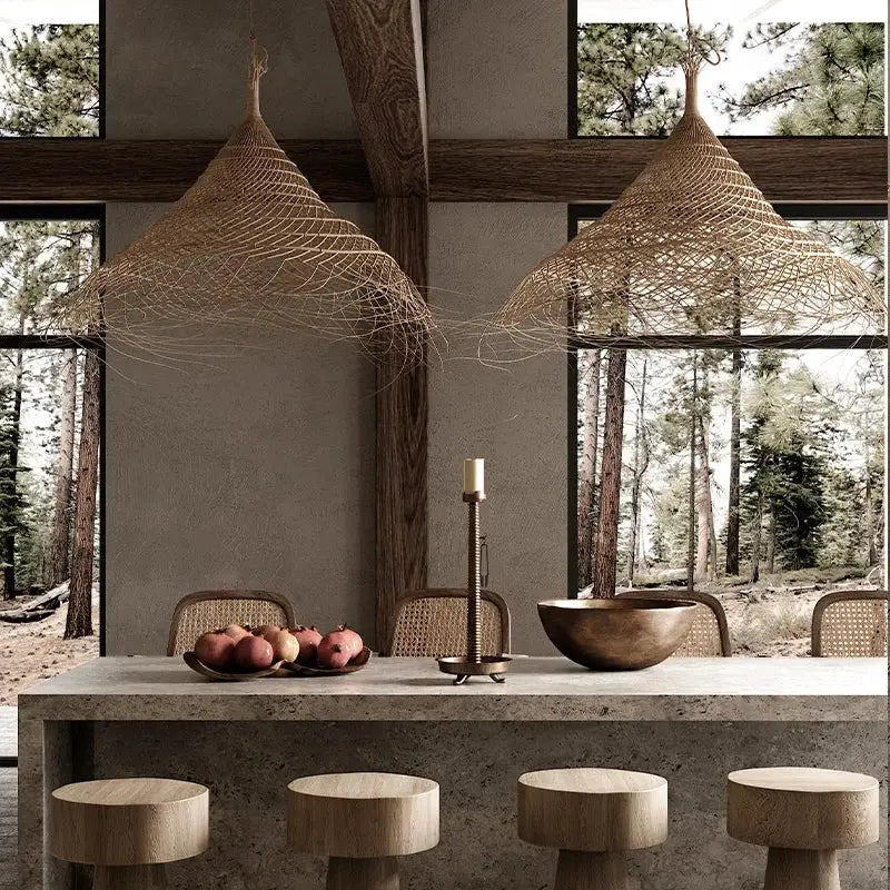 Bamboo Twig Pendant Light