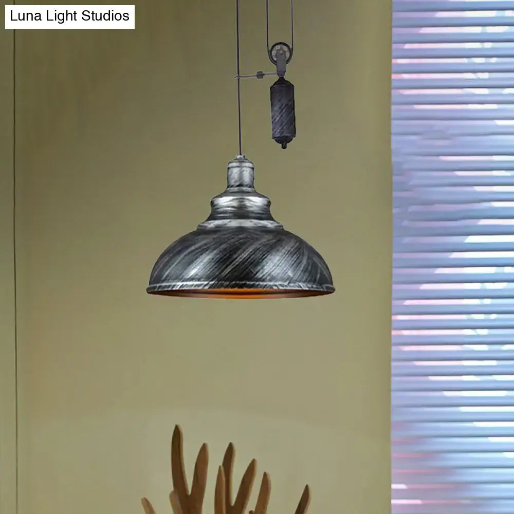 Copper Dome Pulley Pendant