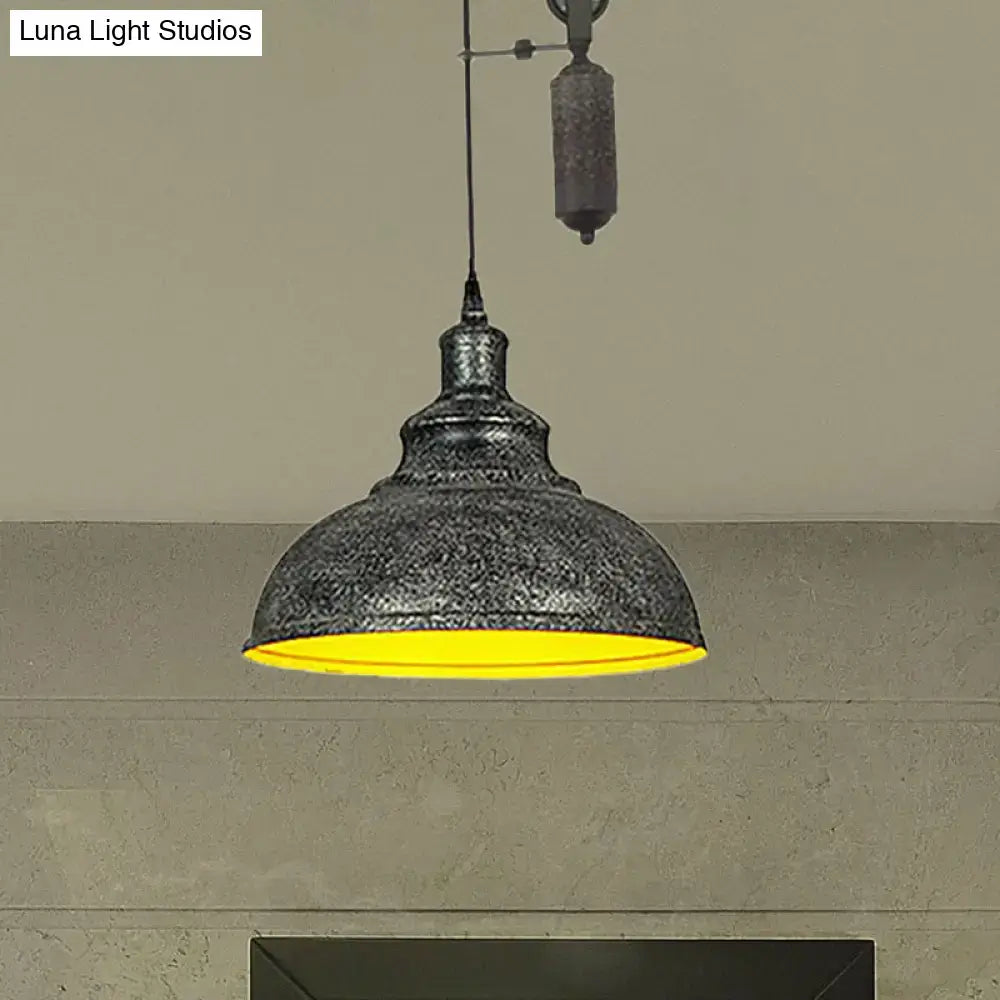 Copper Dome Pulley Pendant
