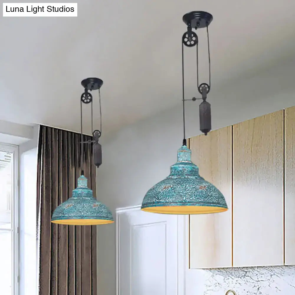 Copper Dome Pulley Pendant