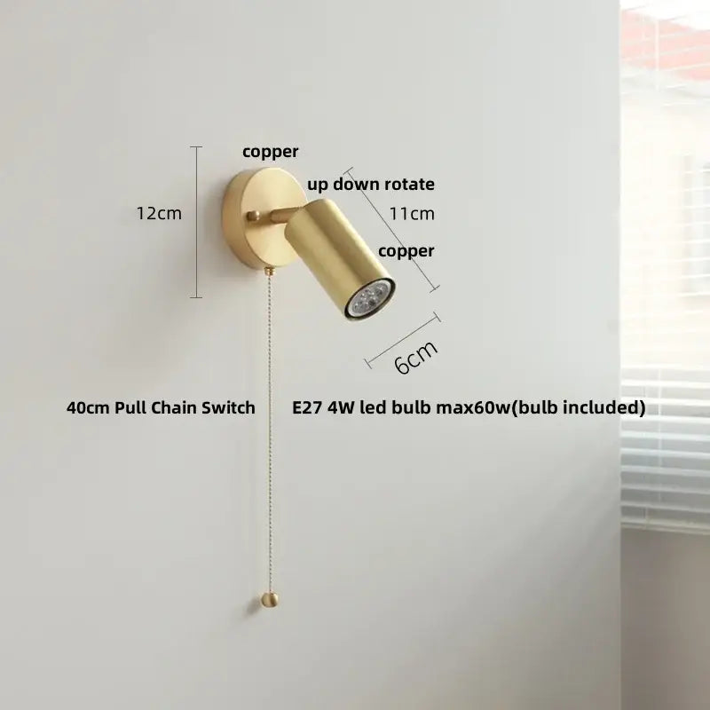Walnut Wood Wall Sconce
