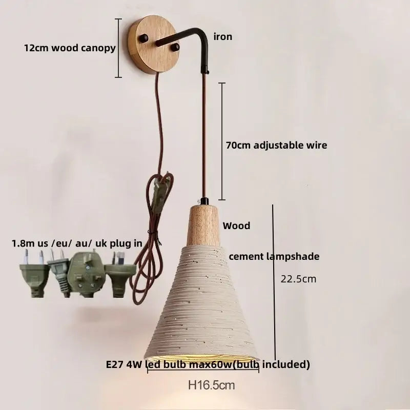 Cement Nordic Wall Lamp