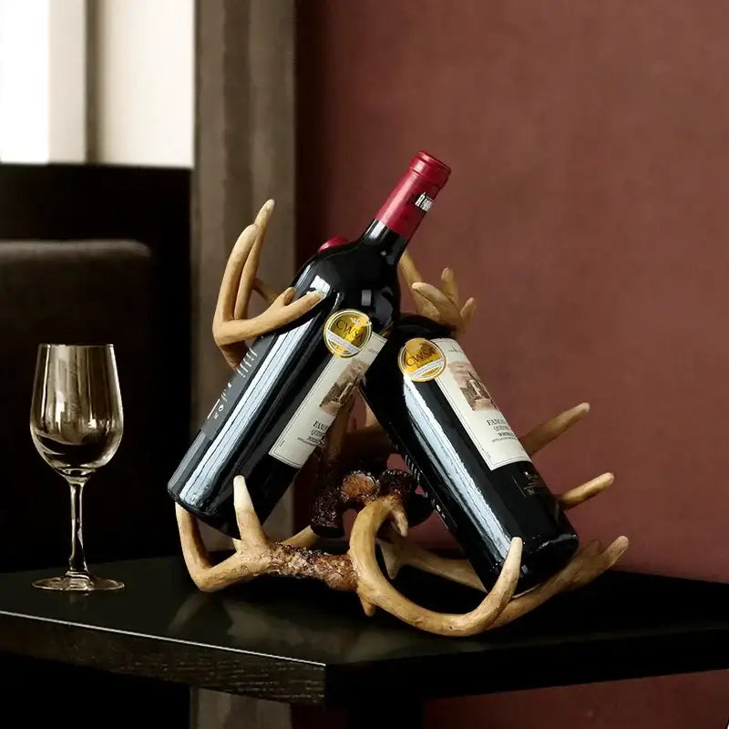 Resin Antler Wine Holder