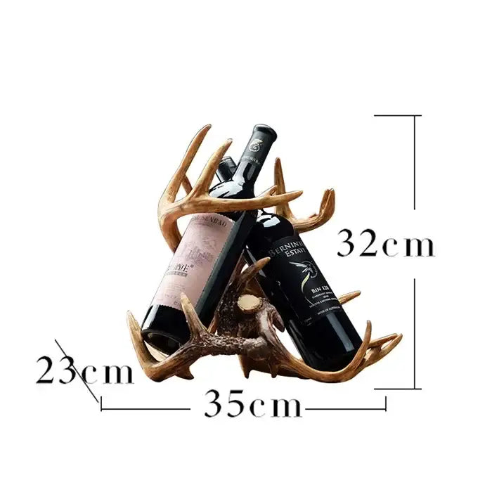 Resin Antler Wine Holder