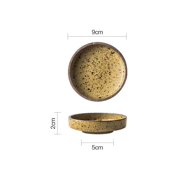 Speckled Ceramic Snack Plates