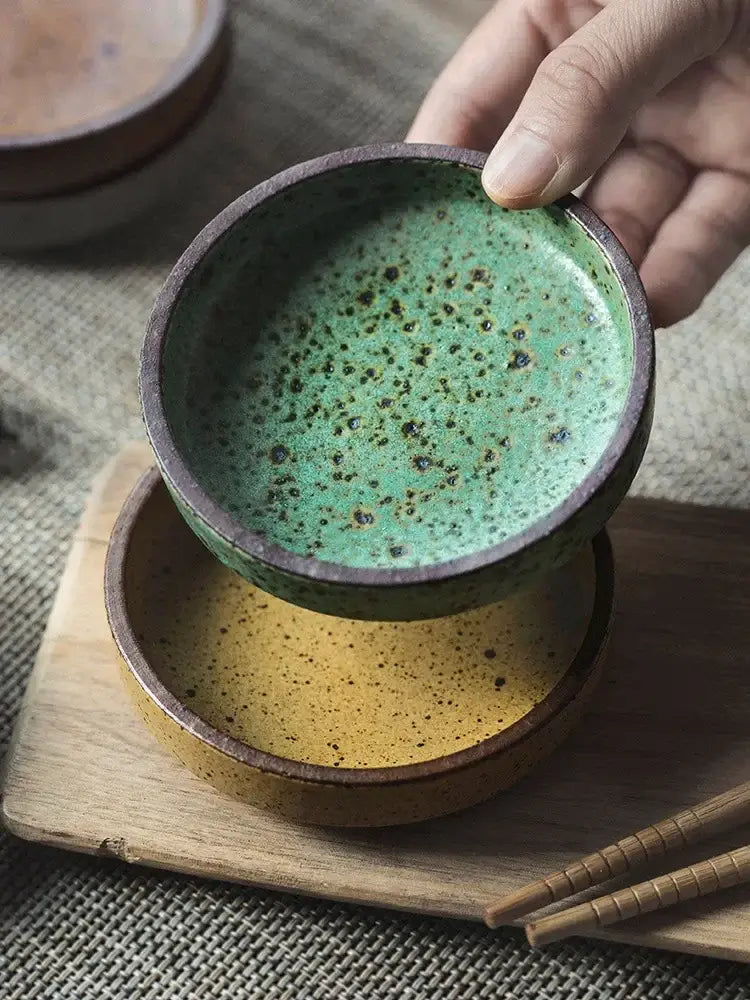 Speckled Ceramic Snack Plates