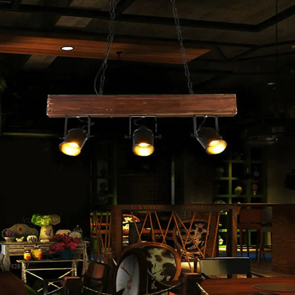Black Wood Beam Pendant