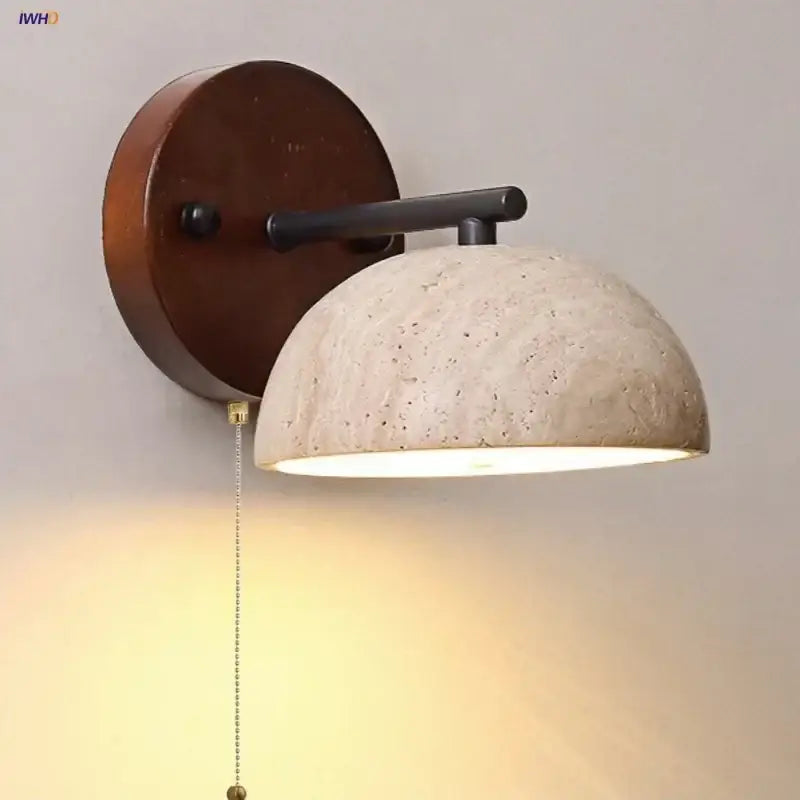 Wood Concrete LED Wall Sconce