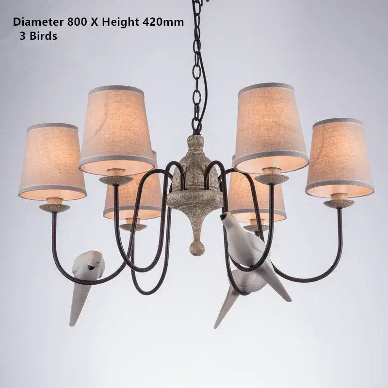 Iron Bird Chandelier