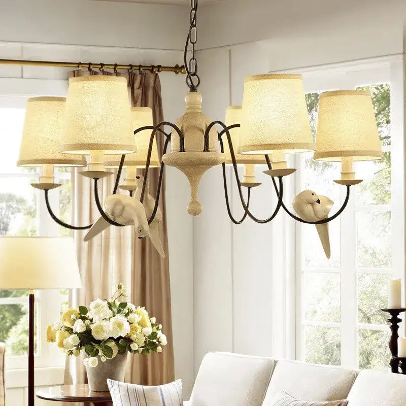 Iron Bird Chandelier