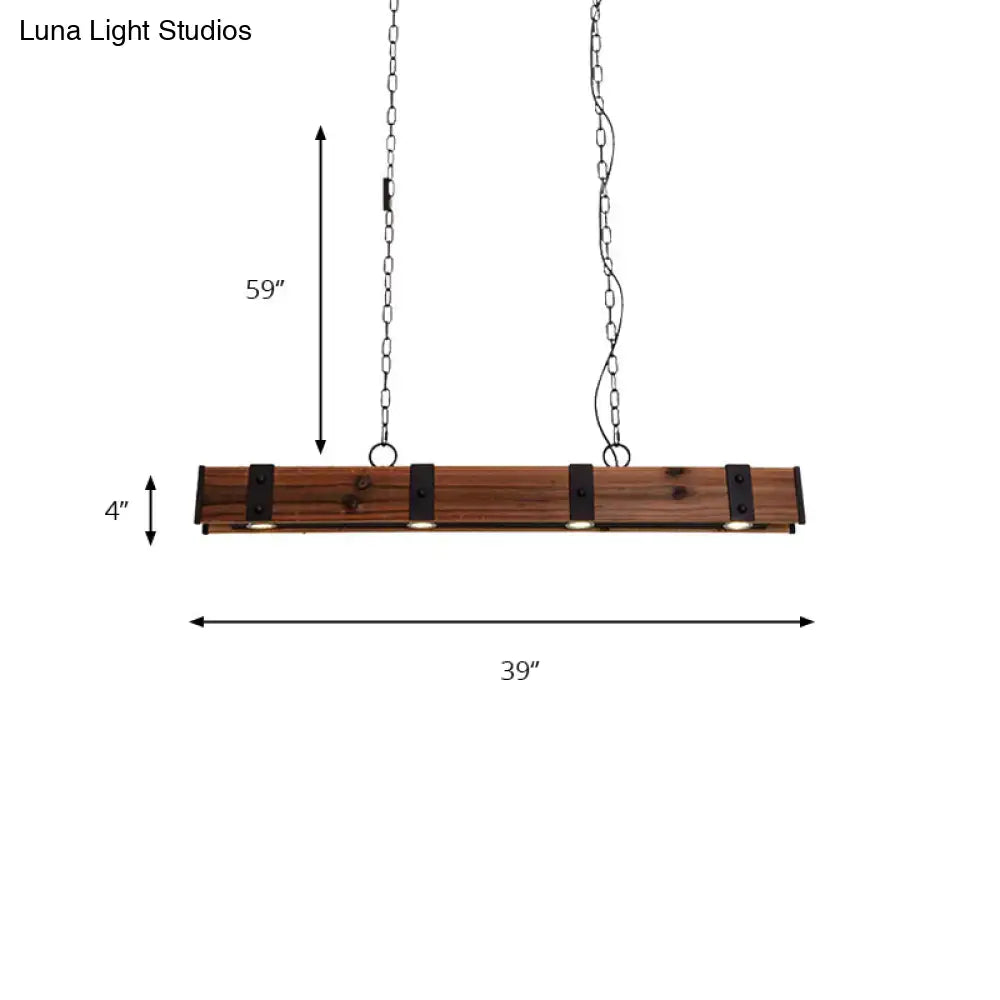 Black Industrial Beam Pendant