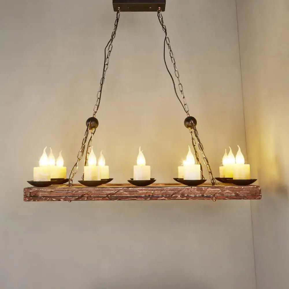 Brown Candelabra Pendant Light