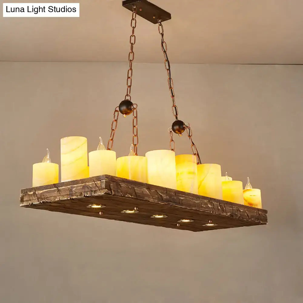 Brown Candelabra Pendant Light