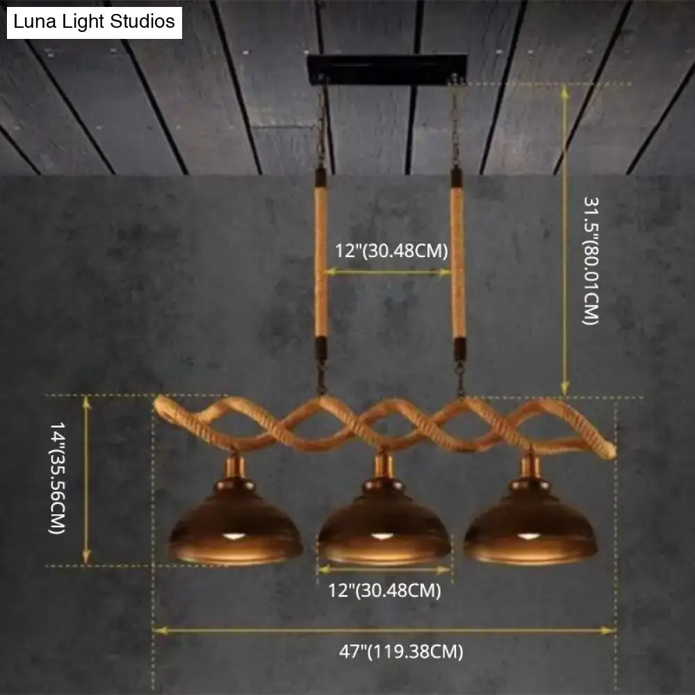 Beige Rope Pendant Light