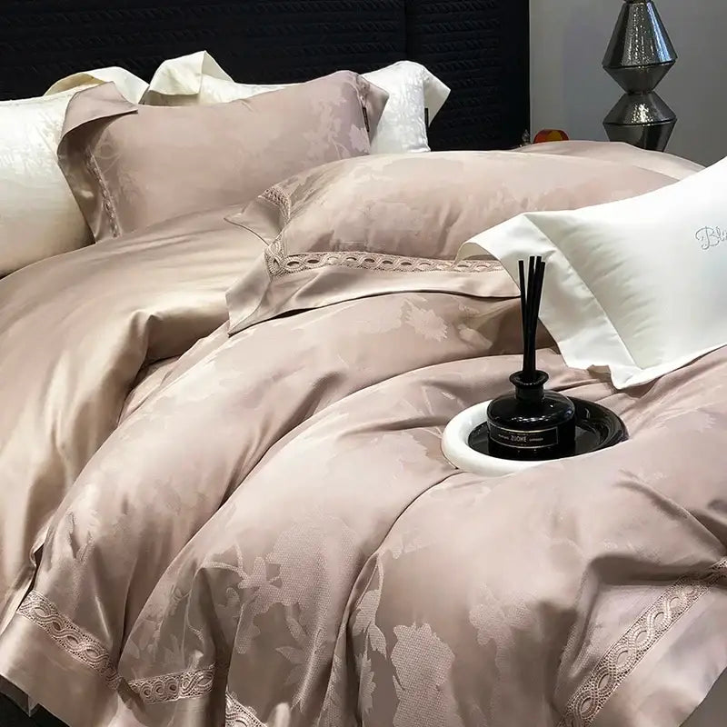 Green Floral Lace Bedding