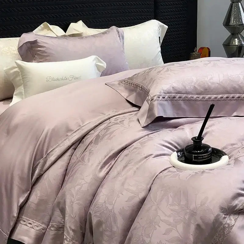 Green Floral Lace Bedding